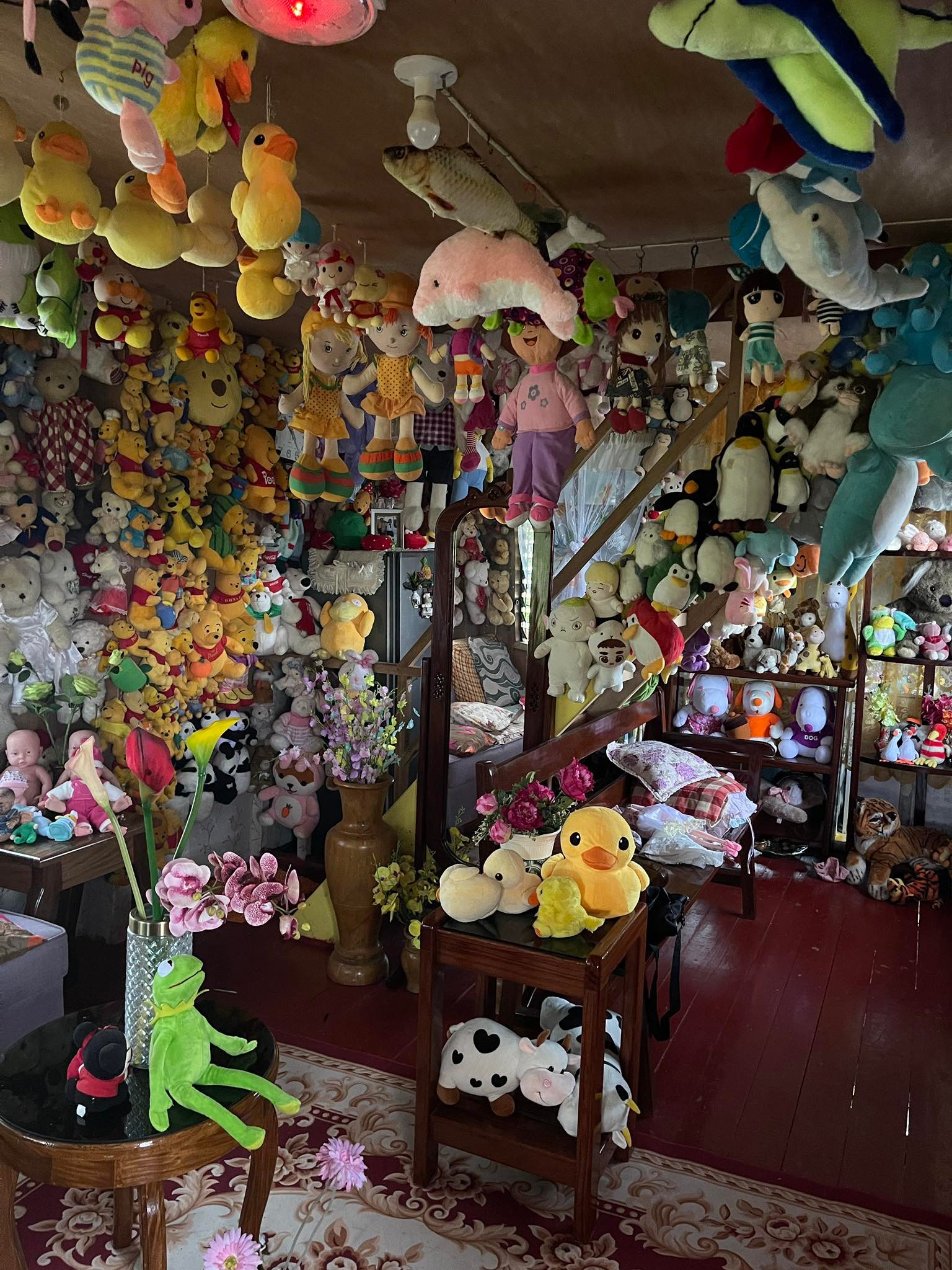 <b class="font-bara"><i class="bi bi-geo-fill h4"></i> GRACE'S TOYS HOUSE</b> <br/>Are you into stuff toys and dolls? Then this is the perfect place for you! Grace's Toys House have more than 1000 stuff toys and dolls collected and displayed around the house. Surely adults and kids will enjoy here.